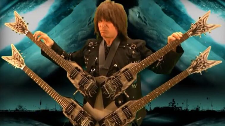 Michael Angelo Batio Discusses the Creation of His Four-Neck Guitar]