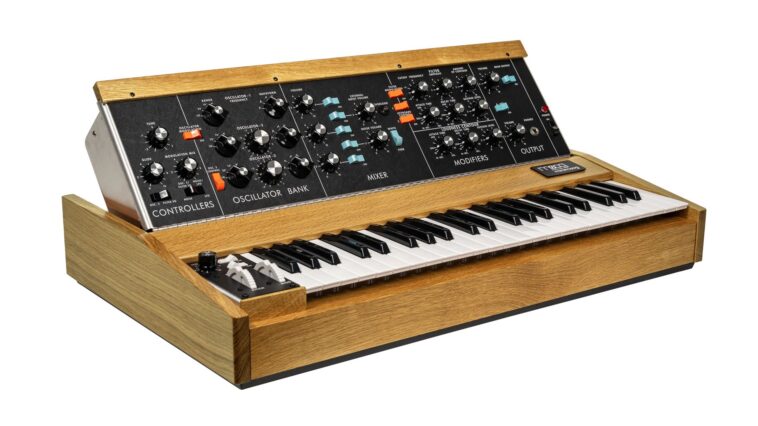 Moog honors its founder's legacy with a limited reissue of the Minimoog Model D—just 500 units available.]