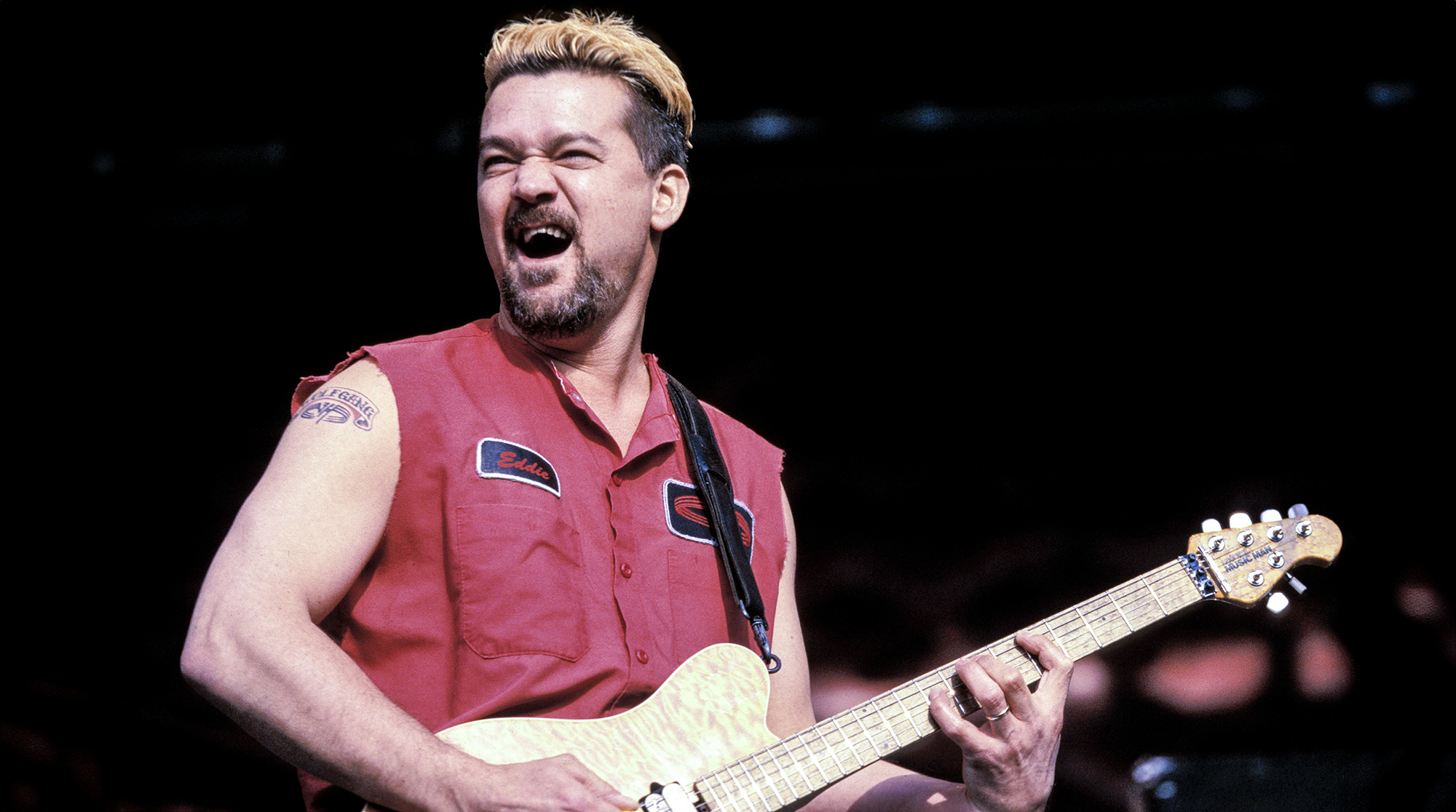 Eddie Van Halen on the Van Halen tour for the album &lsquo;Balance&rsquo; in 1995.