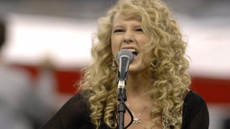 "She says, 'No, I want to play the songs on my guitar. Let’s head to the parking lot, and I’ll sit in the back of your truck’: In 2006, a bold Taylor Swift took the initiative to get her music on the radio."]