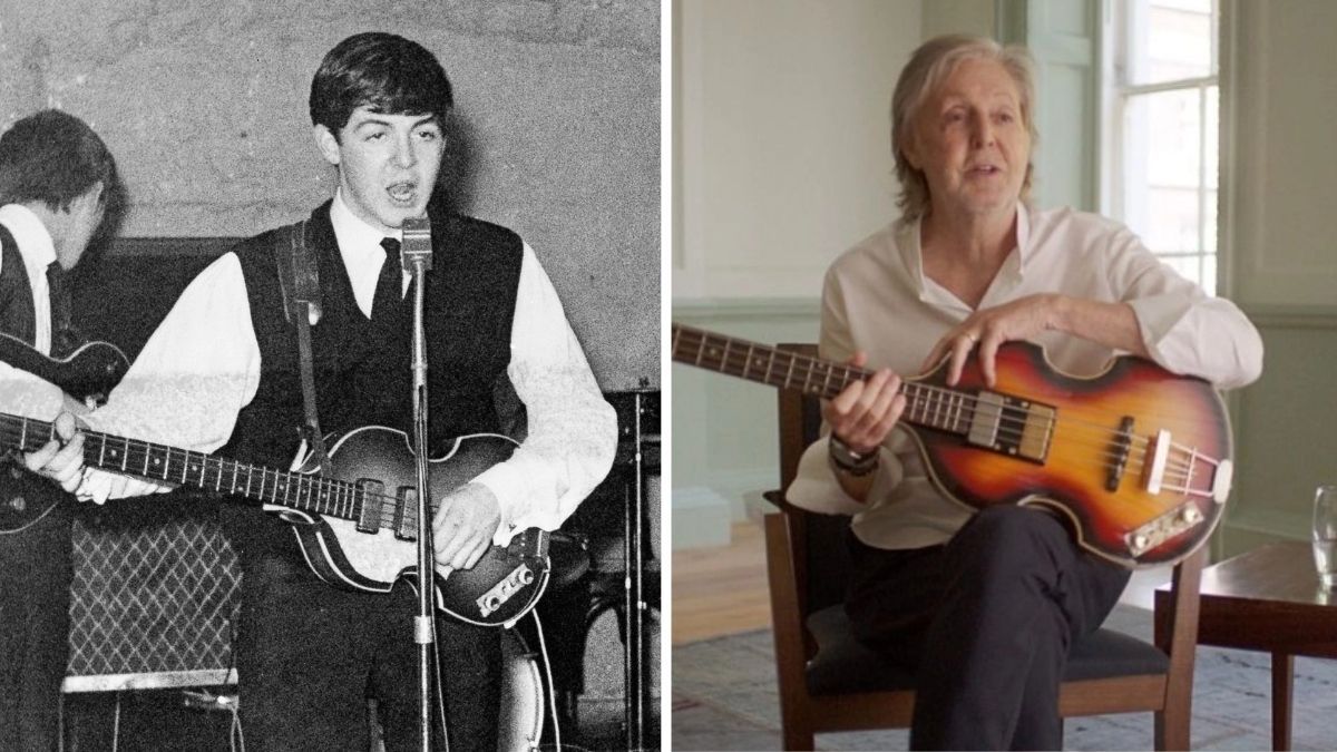 The moment Paul McCartney was brought back together with his Hofner bass.]