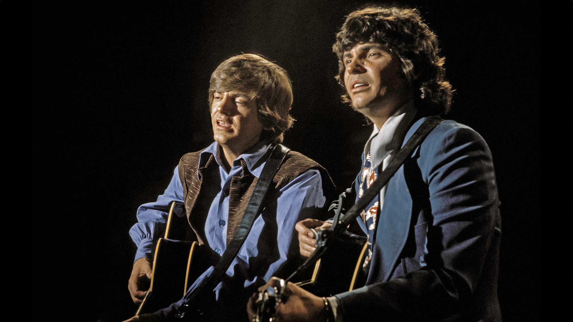 Phil Everly and Don Everly performing on LWT TV show in 1972