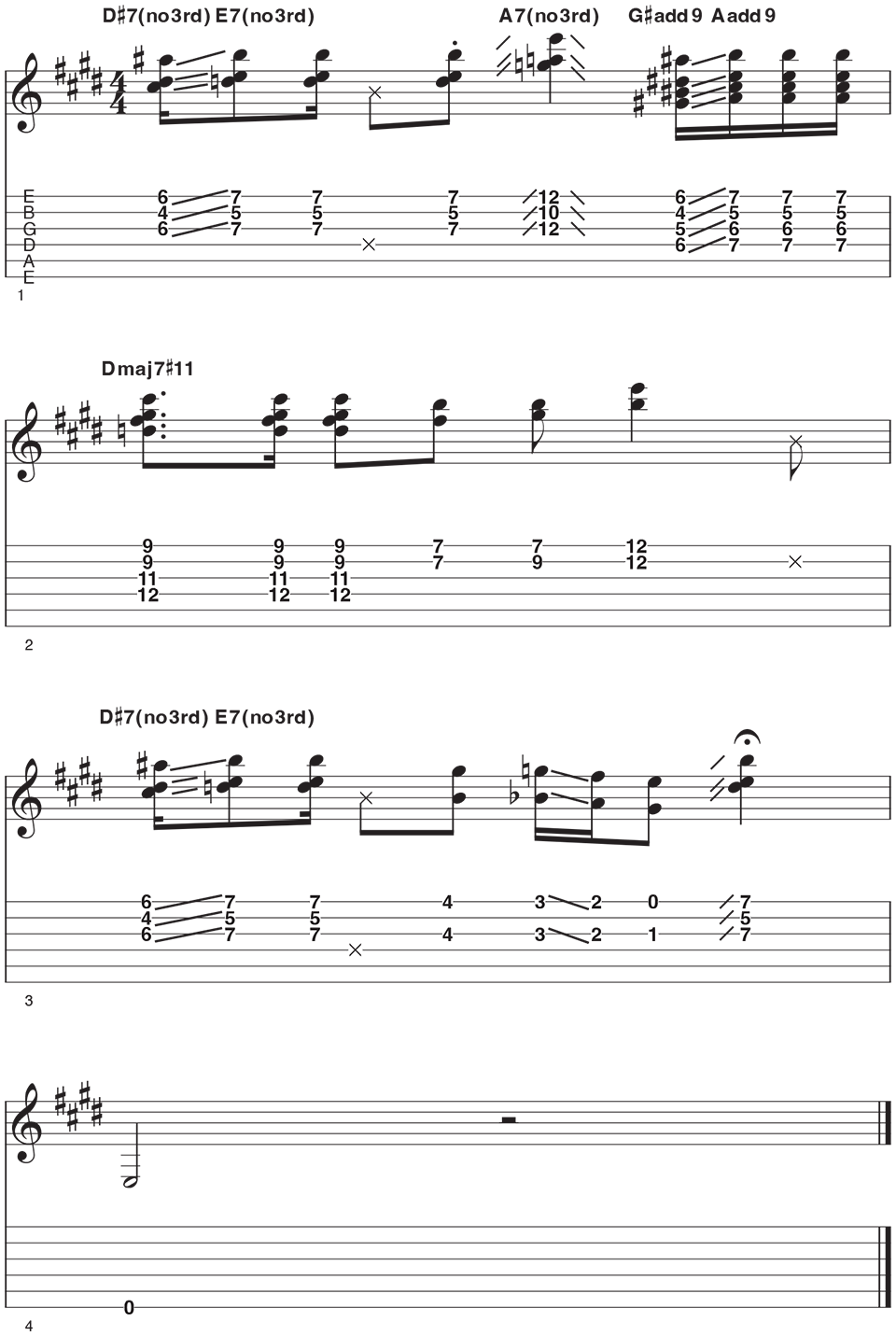 Allen Hinds' Favorite Chords