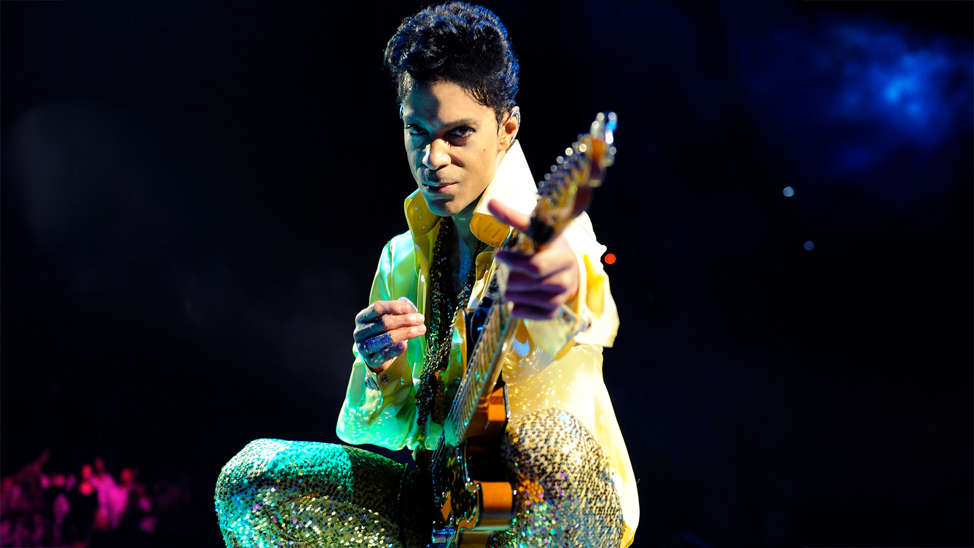 Prince performs during his "Welcome 2 America" tour at The Forum on April 14, 2011 in Inglewood, California.
