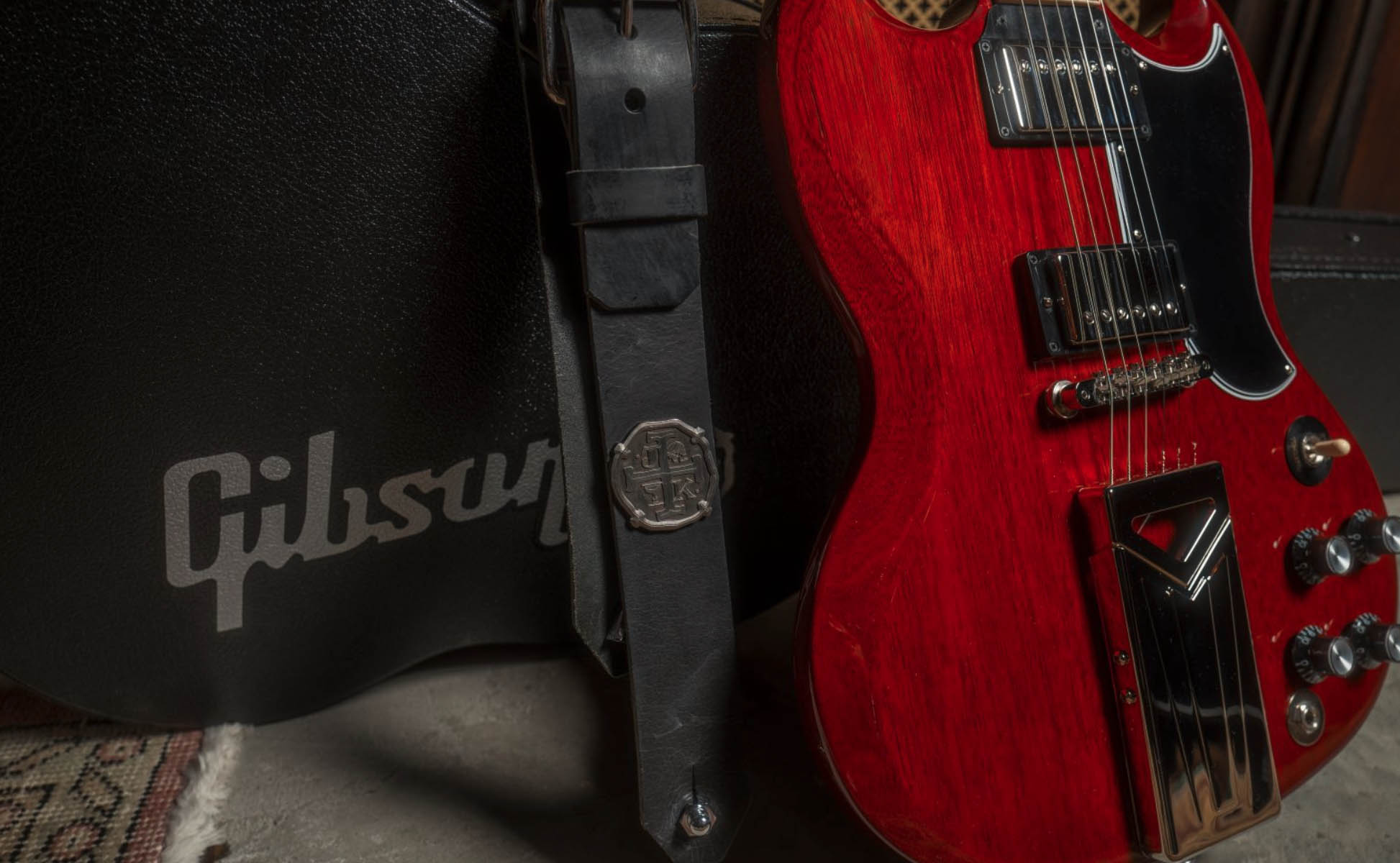 The Gibson Jake Kizka SG Standard, a limited edition signature model inspired by the Greta Van Fleet frontman's vintage '61 SG.