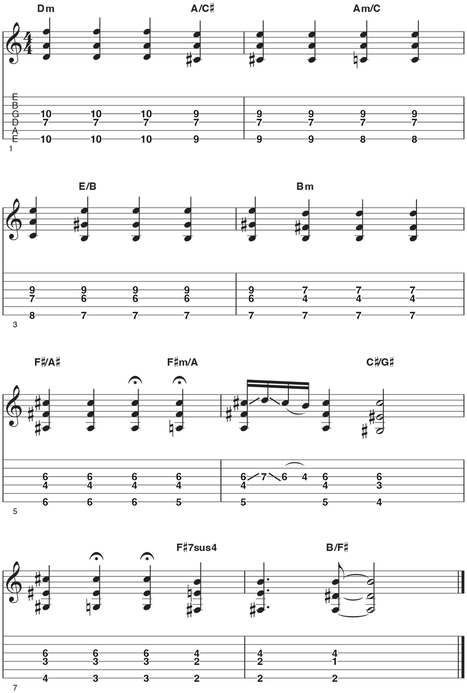 Allen Hinds' Favorite Chords