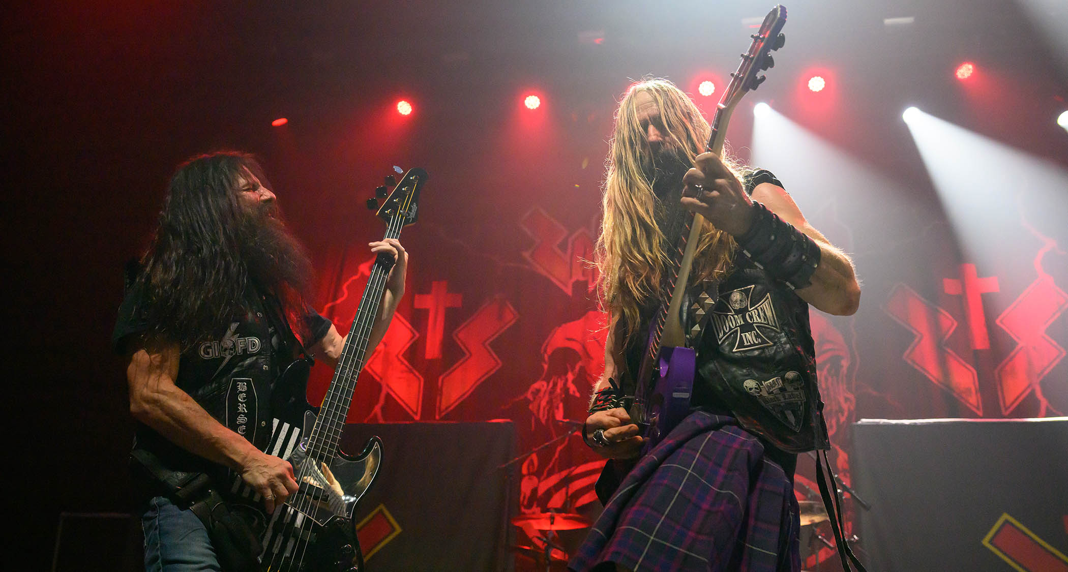 Zakk Wylde and John "JD" DeServio during a Black Label Society show in 2026.