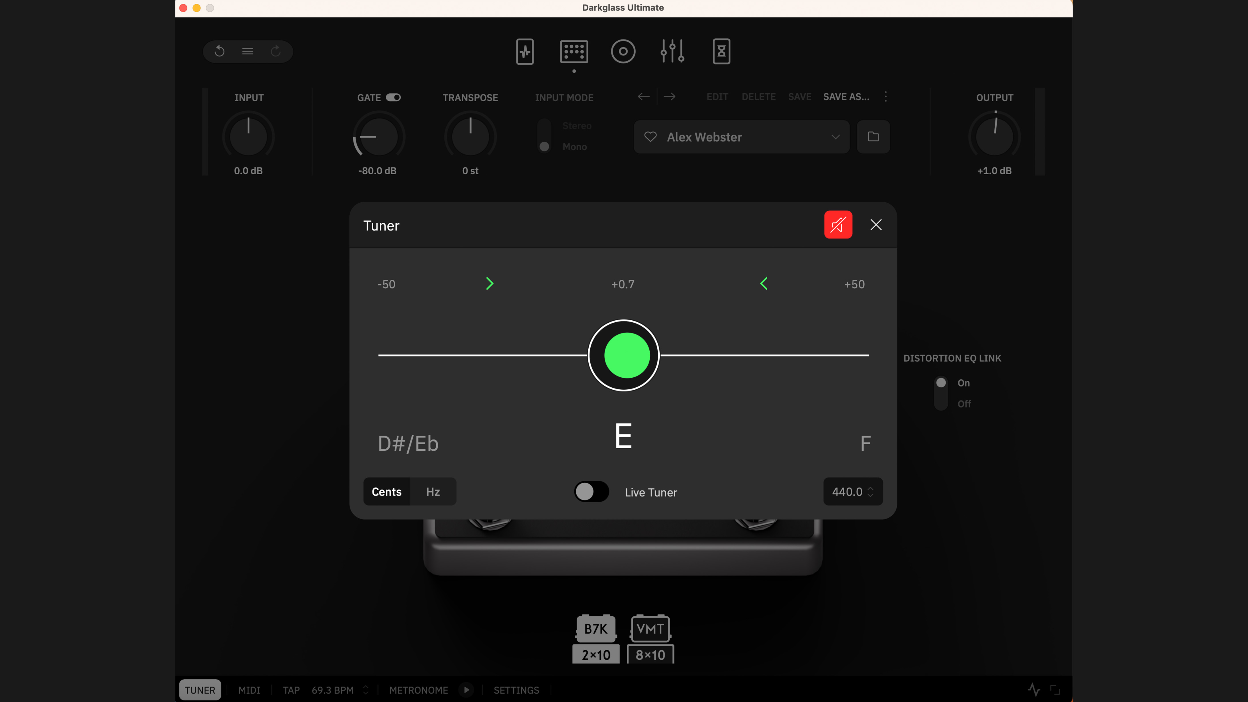 Neural DSP Darkglass plugin screenshots
