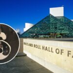 Cleveland rock legend pays a visit to his S-shaped guitar at the Rock and Roll Hall of Fame.]