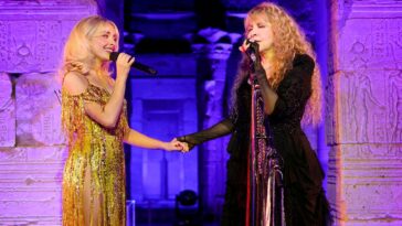 From Madonna to Stevie Nicks: Sabrina Carpenter Dominates the Duet Scene with Music Legends.]