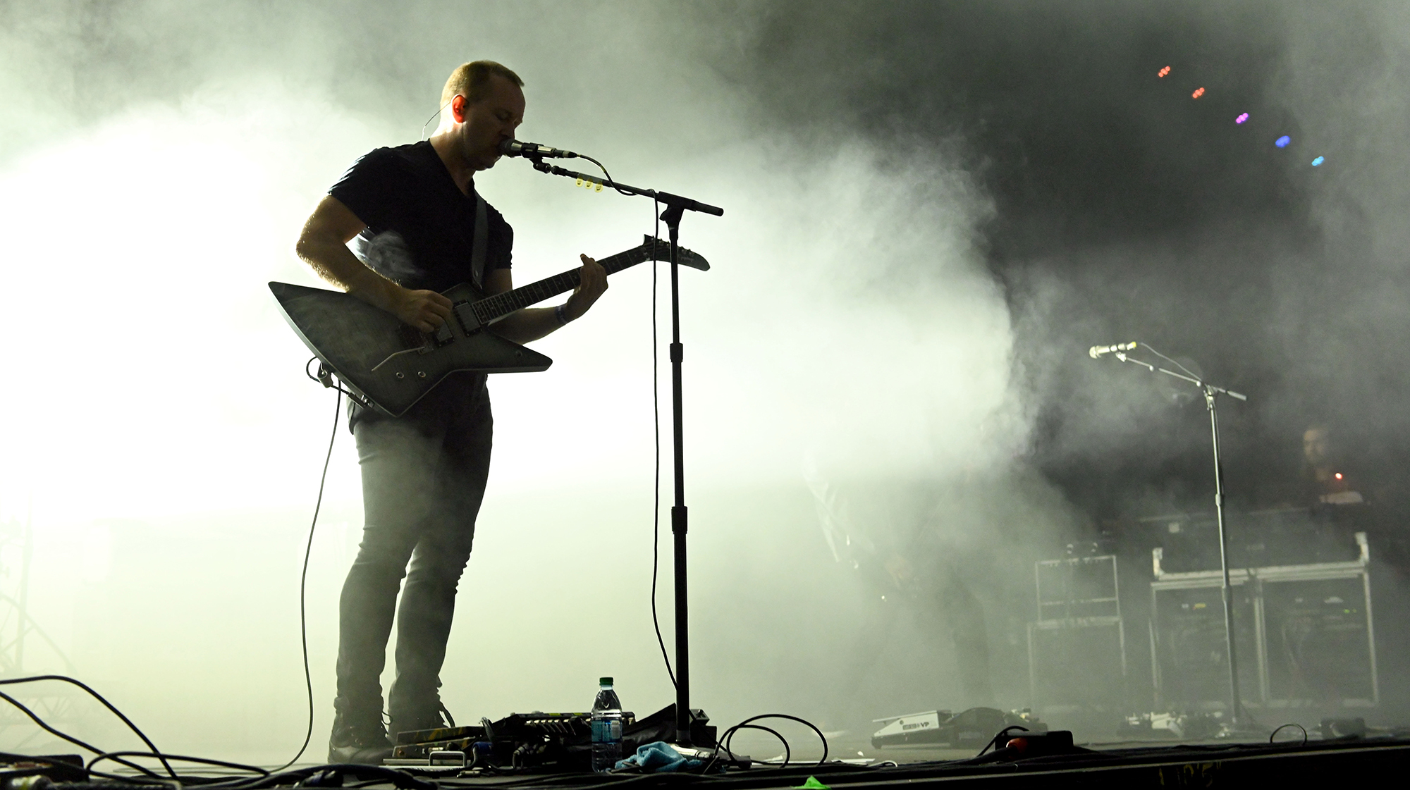 Brendon Small of the band Dethklok performs onstage during the Adult Swim Festival at Banc of California Stadium on November 15, 2019 in Los Angeles, California.
