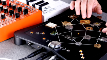 Have some spare change? It could be the key to your next electronic creation when you place it on Soma’s Enigma – the synth that responds to metal objects.]