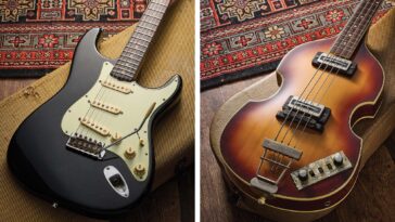 Strat and Höfner Violin Bass with Strong British Rock Heritage]