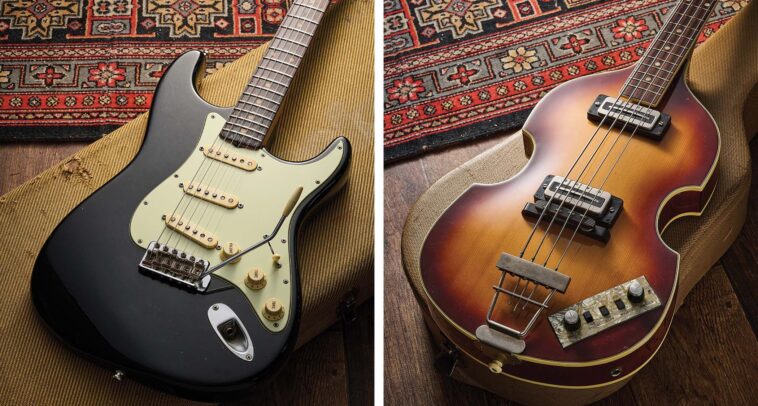 Strat and Höfner Violin Bass with Strong British Rock Heritage]