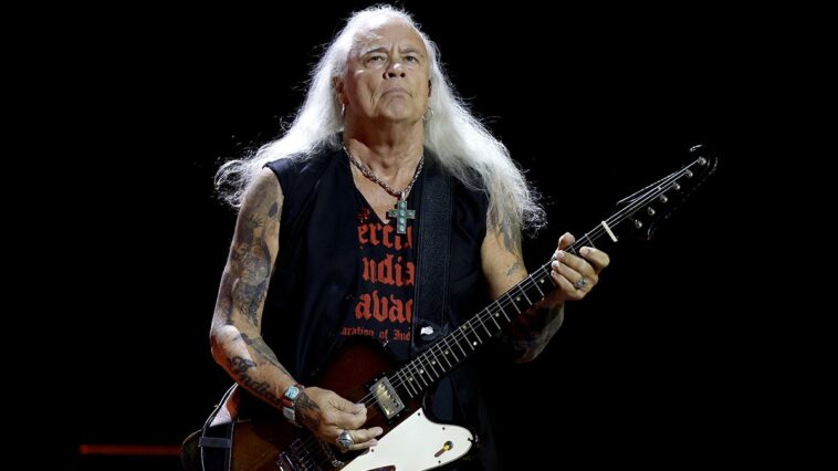 The inaugural performance of "Free Bird" by Lynyrd Skynyrd’s Rickey Medlocke.]