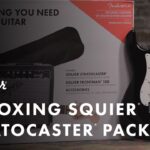 Unboxing The Squier Stratocaster Pack | Fender 26 Fender Player Stratocaster review