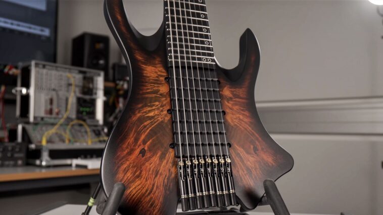 What's the maximum number of pickups? This guitar features 64.]