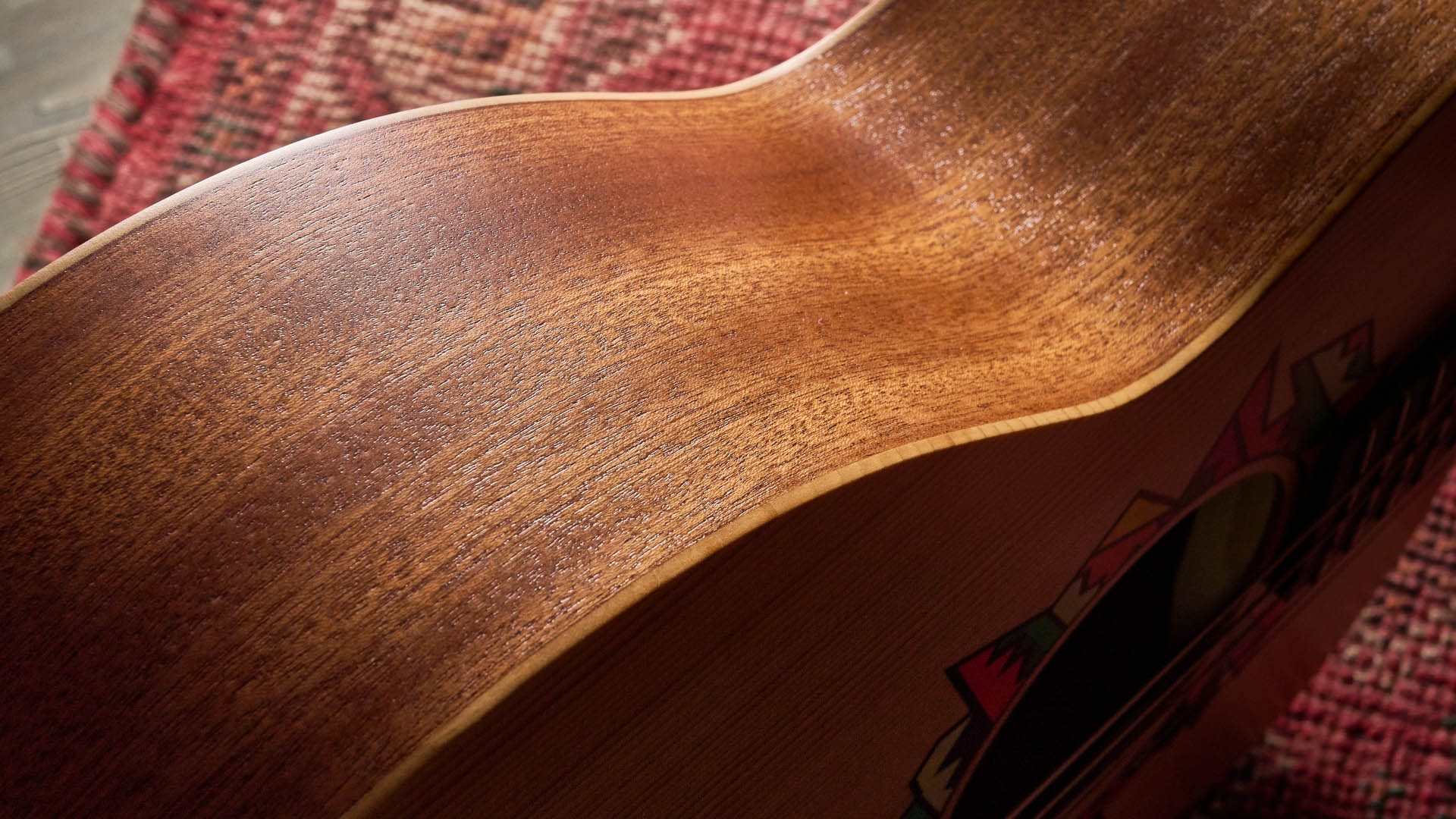 The Taylor Jacob Collier GS Mini is a compact five-string acoustic that encourages players to explore Collier's D-A-E-A-D tuning.