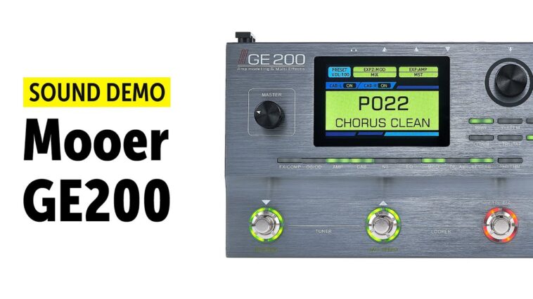 Mooer GE200 Sound Demo (no talking) 18 Mooer GE200 review