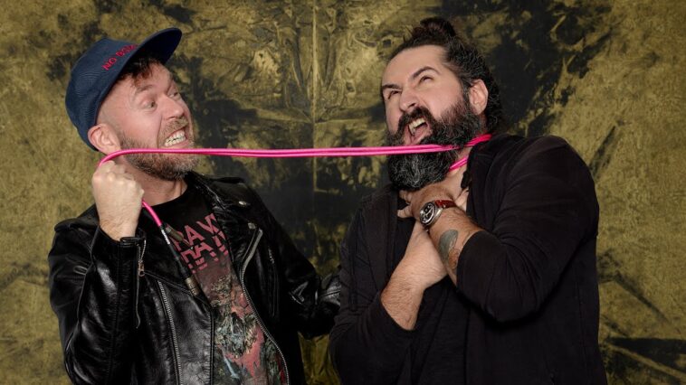 "Two Guys Hanging Out" … Jake Bowen and Dave Davidson talk about their Ibanez and Jackson guitars. 18 Jake Bowen
