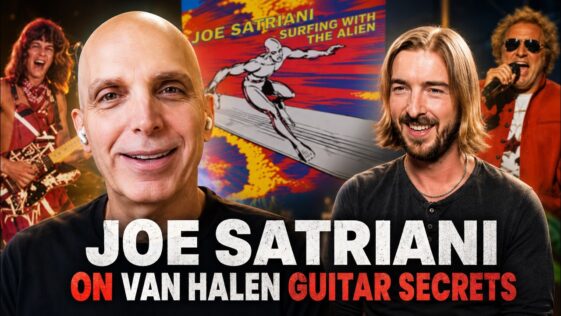 “Don’t waste hours, weeks, and years trying to get to 224 beats per minute on the metronome. No one’s ever going to want to see you do that!” Joe Satriani on the “small realities” every player needs to hear
