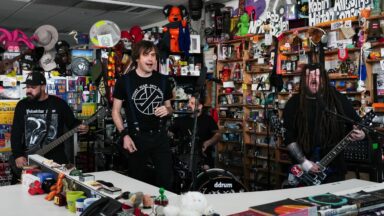 Napalm Death unleash grind chaos in NPR Tiny Desk Concert