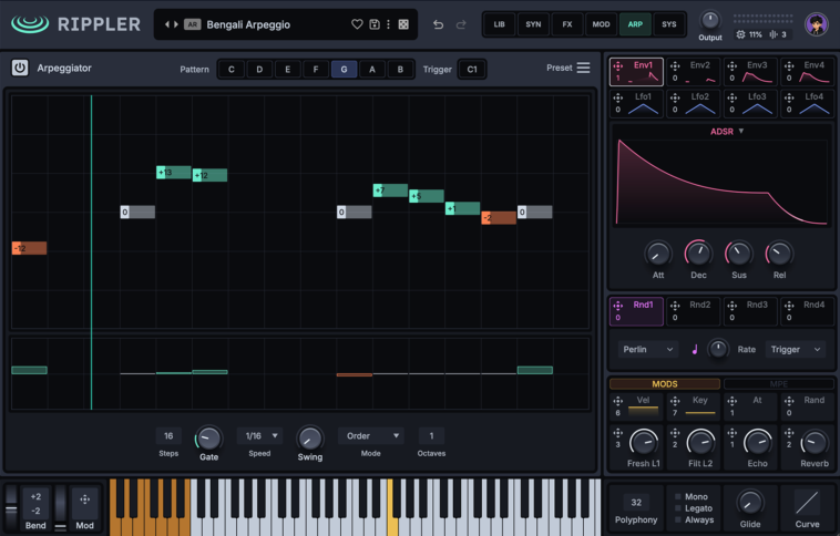 ReFX’s Rippler promises to “emulate acoustic instruments both real and imagined” with its advanced physical modelling engine