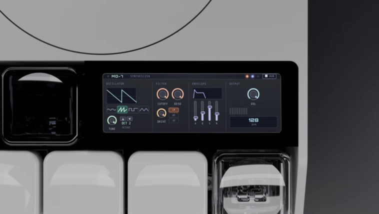 "Stop looking at the screen, start feeling the patch": Mach Devices' MD-7 is an open-source mini-synth with motorized haptic controls that "talk back"