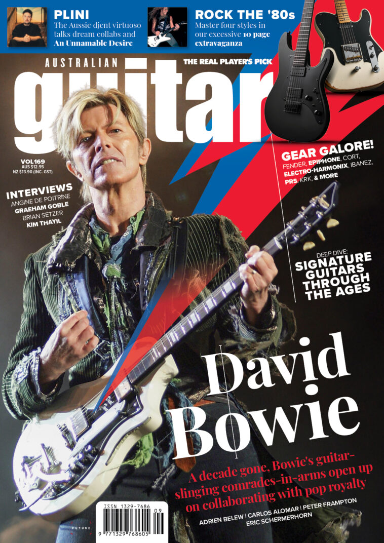 Australian Guitar #169 is on sale now, featuring David Bowie, Plini, Angine de Poitrine and more