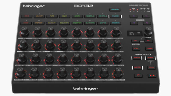 Behringer’s Daft Punk-approved, cult-classic MIDI controller has been reborn as the BCR32 – and now it’s a hardware sequencer too