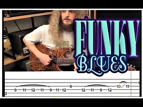 GUTHRIE GOVAN FUNKY BLUES CHALLENGE with TAB ROLL. 18 Guthrie Govan