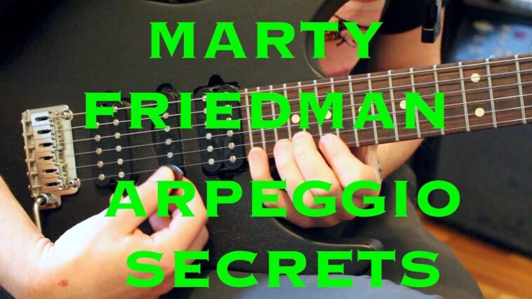How to play Marty Friedman style sliding arpeggios! Weekend Wankshop 178 18 Marty Friedman