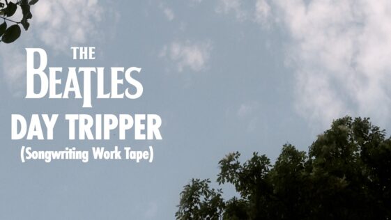John Lennon and Paul McCartney crack up while working out “Day Tripper”