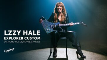 Lzzy Hale’s new Epiphone Explorer is more than mirrorball looks