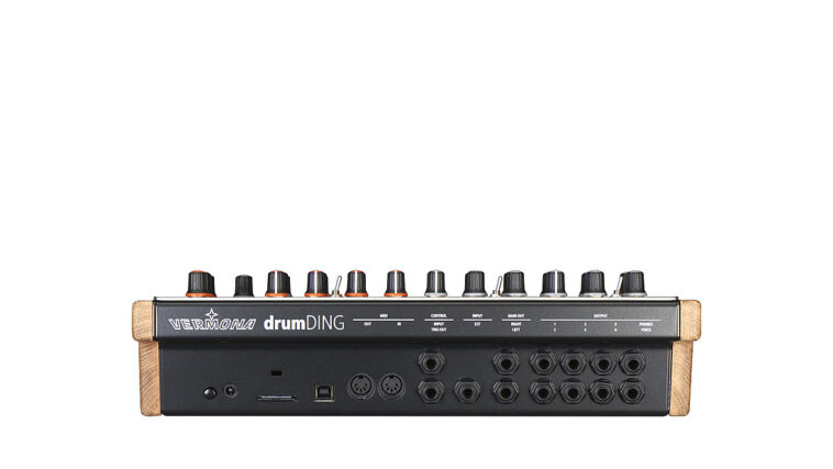 "Your analogue sound becomes a sample – then the cycle begins again: a new sound, a new sample, a new idea": Vermona drumDING is a hybrid drum machine designed to sample itself