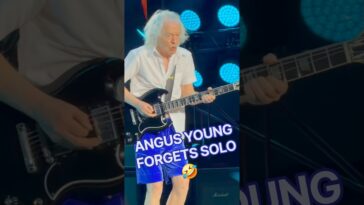 Angus Young goes viral for 'forgetting' solo he actually nails