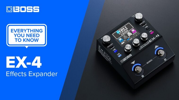 Boss debuts EX-4 Effects Expander: the ultimate pedalboard space saver?
