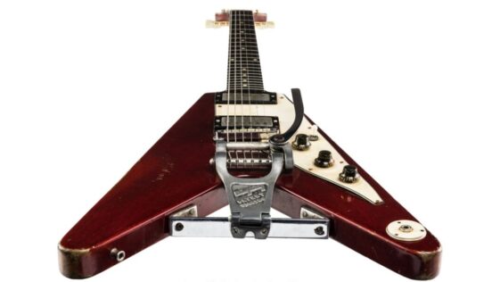 “Far more than an exceptionally rare 1958 Gibson, it is a cornerstone of American music history”: Lonnie Mack’s workhorse Flying V is heading to auction