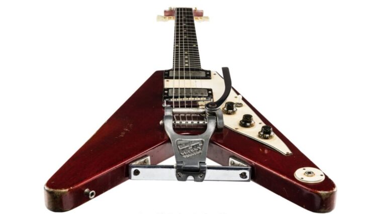 “Far more than an exceptionally rare 1958 Gibson, it is a cornerstone of American music history”: Lonnie Mack’s workhorse Flying V is heading to auction