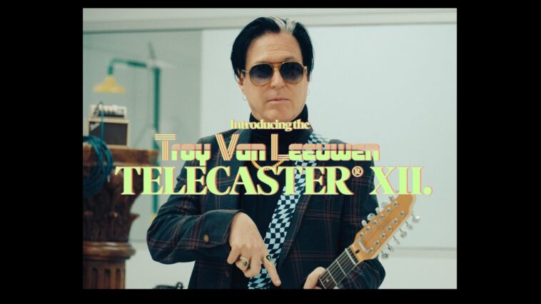 Fender launches first Squier Paranormal signature guitar, the Troy Van Leeuwen Telecaster XII: “That guitar can always be heard in the mix”