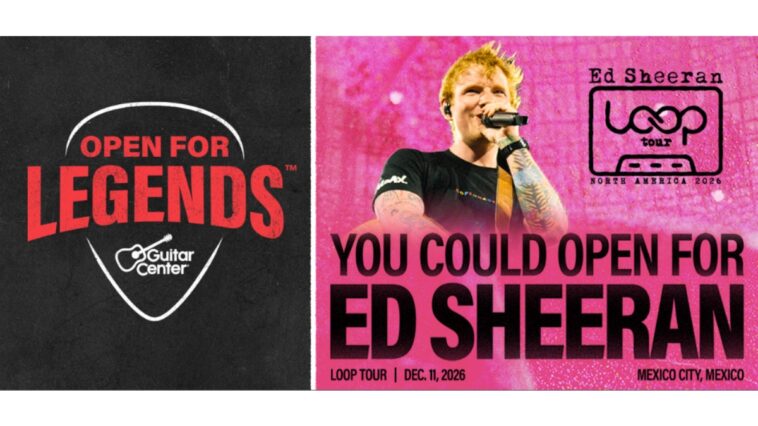 Guitar Center launched a contest to open for Ed Sheeran. Then all his opening acts quit