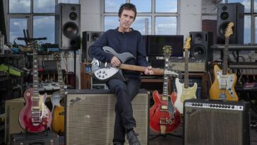 “I remember looking at it on the floor going, ‘That can not be The Smiths' guitar’”: The Johnny Marr guitar hidden in an iconic Oasis photoshoot