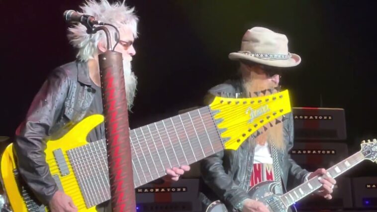“I said to Billy, ‘We should order one of these, and I’ll play it. It’ll be hilarious.’ Then it went viral. I hate playing that bass. Now I’ve got to play it every night”: Elwood Francis on why he regrets his 17-string bass becoming a ZZ Top staple 18 “I said to Billy, ‘We should order one of these, and I’ll play it. It’ll be hilarious.’ Then it went viral. I hate playing that bass. Now I’ve got to play it every night”: Elwood Francis on why he regrets his 17-string bass becoming a ZZ Top staple