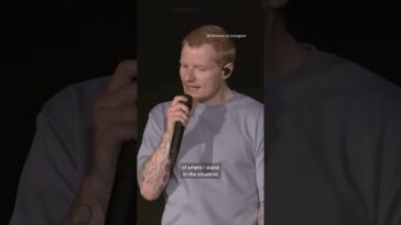 “It’s been a weird week. I just feel like it happened very quickly”: Ed Sheeran speaks about censorship and the Israel-Palestine conflict on stage in Philadelphia