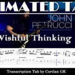 John Petrucci - Wishful Thinking - ANIMATED TAB 25 John Petrucci