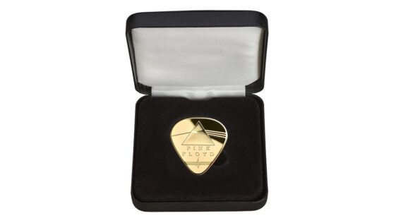 Pink Floyd has a Dark Side of the Moon guitar pick made from gold – and it’s one of the most expensive guitar picks ever made