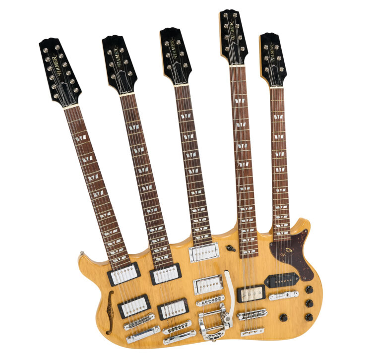 Rick Nielsen on the origin of his Hamer five-neck guitar 18 Rick Nielsen on the origin of his Hamer five-neck guitar