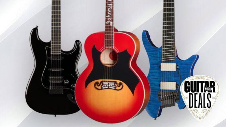 This year's huge Labor Day guitar deals include up to 60% off at Musician's Friend, a crazy Guitar Tricks saving and super cheap Positive Grid gear – here’s 5 essential sales to shop today
