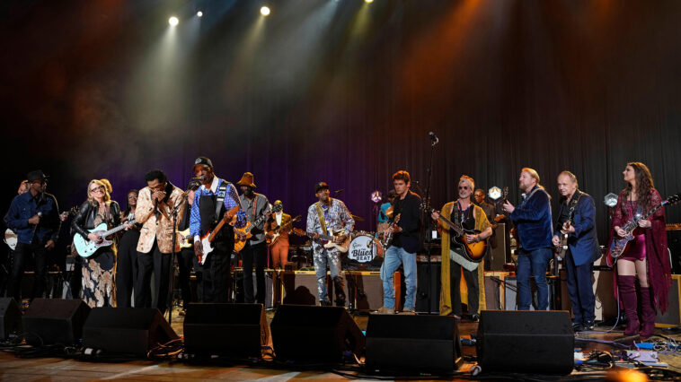 Buddy Guy still stuns at 90 during star-studded, curfew-breaking birthday concert – live review