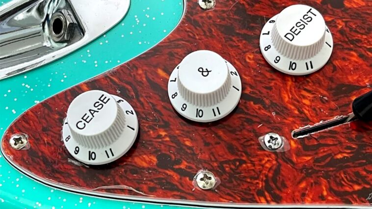 Chibson pokes fun at Fender’s Stratocaster copyright campaign with Cease & Desist control knobs – and they go to 11